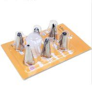 MMRM 6-Piece Pastry Tube and Tips Set DIY Pastry Tubes Cookies Making Nozzle N5
