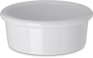Carlisle 036202 SAN Standard Ramekin, 2.50-oz. Capacity, 1.12 x 3.00", White (Case of 48) N4
