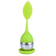 PersuingTech 3 Colors Food-grade Silicone Leaf Tea Ball Tea Bag Filter Creative Stainless Steel Insulation Tea... N16