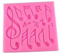 RoseSummer Musical Note DIY Silicone Cookie Mould Fondant Cake Embossing Dies N2