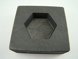 5 oz Hexagon Gold High Denisty Graphite Mold 3 oz Silver Bar Loaf-Copper N3