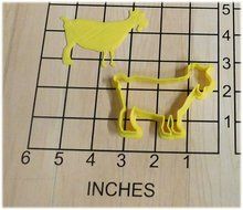Farm Goat Shape Fondant Cookie Cutter and Stamp #1027 N2