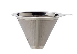 HIC Pour-Over Permanent Coffee Filter 4-Cup Capacity, Stainless Steel N3