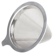 HIC Pour-Over Permanent Coffee Filter 4-Cup Capacity, Stainless Steel N4