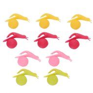 Merssavo 5Pcs Cute Silicone Snail Shape Tea Bag Holder Hanging Clip Hanger for Cup Mug ( Random Colour ) N5