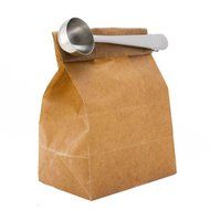 Kikkerland Cafe Clip Stainless Steel Coffee Scooper + Free KarenDeals Microfiber Cleaning Cloth