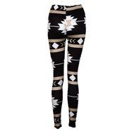 PHOTNO Casual Women Lady Skinny Geometric Print Stretchy Jegging Pants Slim Leggings N92
