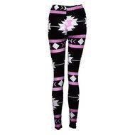 PHOTNO Casual Women Lady Skinny Geometric Print Stretchy Jegging Pants Slim Leggings N93