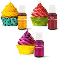 12 Color-US Cake Supply&reg; by Chefmaster Liqua-Gel Paste Cake Color Set - The 12 Most Popular Colors in 0.75 fl.... N21
