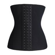 Junlan Latex Waist Cincher Waist Trainer Trimmer Long Torso with 3 Hook Rows N12