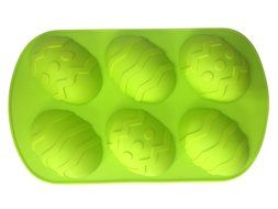 6 Easter Egg Silicone Cake Baking Mold Cake Pan Muffin Cups Handmade Soap Moulds Biscuit Chocolate Ice Cube Tray... N4