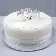 13th Cake Topper Mirror - 6cm with 4cm spike