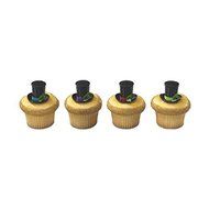 Bag of 12 ~ Top Hat 3D Layon ~ Cake / Cupcake Topper