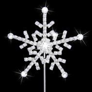 Rhinestone Snowflake Cake Topper Wedding Anniversary Decoration N3