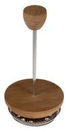 Gourmet 2 Cup Stainless Steel, Glass, and Bamboo French Press Coffee Brewer N4