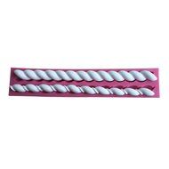 FLY Rope Shape Silicone Fondant Cake Mold Cake Decorating Mould For Cooking,Pink N4
