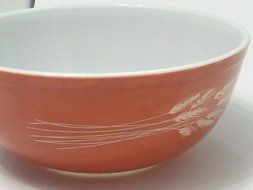 Vintage Pyrex Autumn Harvest Nesting Mixing Bowl 4 Qt