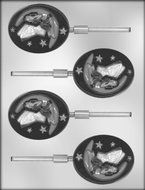 CK Products 3-1/8-Inch Moon Fairy Sucker Chocolate Mold