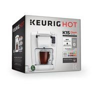 Keurig K15 Coffee Maker, White (New Packaging) N5