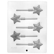 LorAnn Oils Lollipop Candy Molds Set of 3 (1) each of Hearts, Stars, and Round with 100 Lollipop Sticks N5