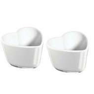 Staub Mini Heart Ramekin, Set of 2, White, 3 oz.
