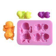 LYNCH 3D Silicone Mold Sleeping Baby Shape Soap Mould For Wedding Decoration,Pink N2