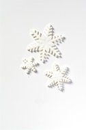 Christmas Snowflake Cake Decorations
