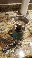 Royal Corgi Stainless Steel Pour Over Cone Coffee Dripper Complete With Stand Reusable N2