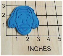 Genius Albert Einstein Shaped Cookie Cutter and Stamp #1192 N2