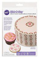 Wilton 417-5158 Stick N Stay Stencils, Hearts N4
