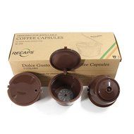 RECAPS 6 Cups/Pack Refillable Dolce Gusto Coffee Capsule Refilling More Than 200 Times Reusable Dolce Gusto Coffee... N6