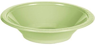 Creative Converting Touch of Color 20 Count Plastic Bowl, 12 oz, School Bus Yellow N4
