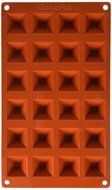 Matfer Bourgeat Gastro Flex Mini Pyramid Mold, Red