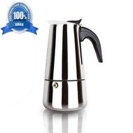 100 ML & 2 Cup XIDAJE Stainless Steel Moka Stovetop Espresso Maker Latte Percolator Stove Top Italian Coffee Maker...