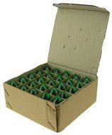 7 Watt C7 Transparent Outdoor Patio Party Christmas Novelty Replacement Bulbs, 25 Pack (Red) N24