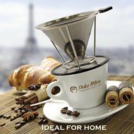 Clever Pour Over Coffee Dripper| Reusable Hand Drip Coffee Maker For Slow Drip| Make The Single Cup Coffee W/... N6