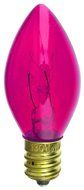 7 Watt C7 Transparent Outdoor Patio Party Christmas Novelty Replacement Bulbs, 25 Pack (Red) N26