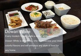 Dowan 6oz Porcelain Ramekins/Dessert Bowls,FDA Approved,Square &amp; White Souffle Dish/Dip bowls,Set of 6 N5
