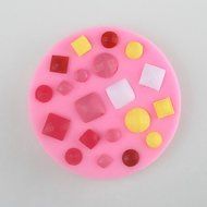 Y&XL&H Button Gem Shaped Fondant Cake Chocolate Silicone Mold Mould,Decoration Tools Bakeware N5