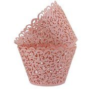 Sharing Star 100 Pieces Filigree Artistic Muffin Case Cupcake Paper Cup Liner Little Vine Lace Laser Cupcake Wrappers... N7