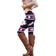 PHOTNO Casual Women Lady Skinny Geometric Print Stretchy Jegging Pants Slim Leggings N99