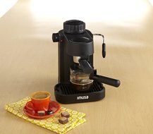 IMUSA, GAU-18200, Electric Espresso &amp; Cappuccino Maker 4-Cup, Black N4