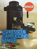 IMUSA, GAU-18200, Electric Espresso &amp; Cappuccino Maker 4-Cup, Black N5