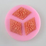 Y&amp;XL&amp;H Three Diamond Shaped Fondant Cake Chocolate Silicone Mold, Decoration Tools Bakeware N3