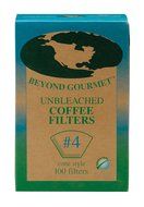 Beyond Gourmet Disposable Coffee Filter Cone, Number 4-Size Filter, Brews 8 to 12-Cup, Box of 100 N2