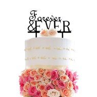 Ecape Acrylic Wedding Cake Toppers Custom Love You More Cake Toppers Cake Decoration Black Pack of 1 N17