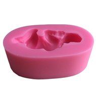 Karen Baking One Set Sleeping Baby And Angel Wing Shape 3D Silicone Fondant Cake Mould Pink N4