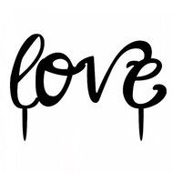 Ecape Acrylic Wedding Cake Toppers Custom Love You More Cake Toppers Cake Decoration Black Pack of 1 N21