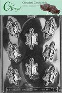 Cybrtrayd A001 Turtles Chocolate Candy Mold with Exclusive Cybrtrayd Copyrighted Chocolate Molding Instructions
