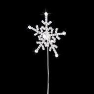 Rhinestone Snowflake Cake Topper Wedding Anniversary Decoration N4
